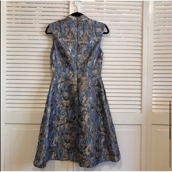 Aidan Mattox Blue and Silver Dress - Picture 8 of 13